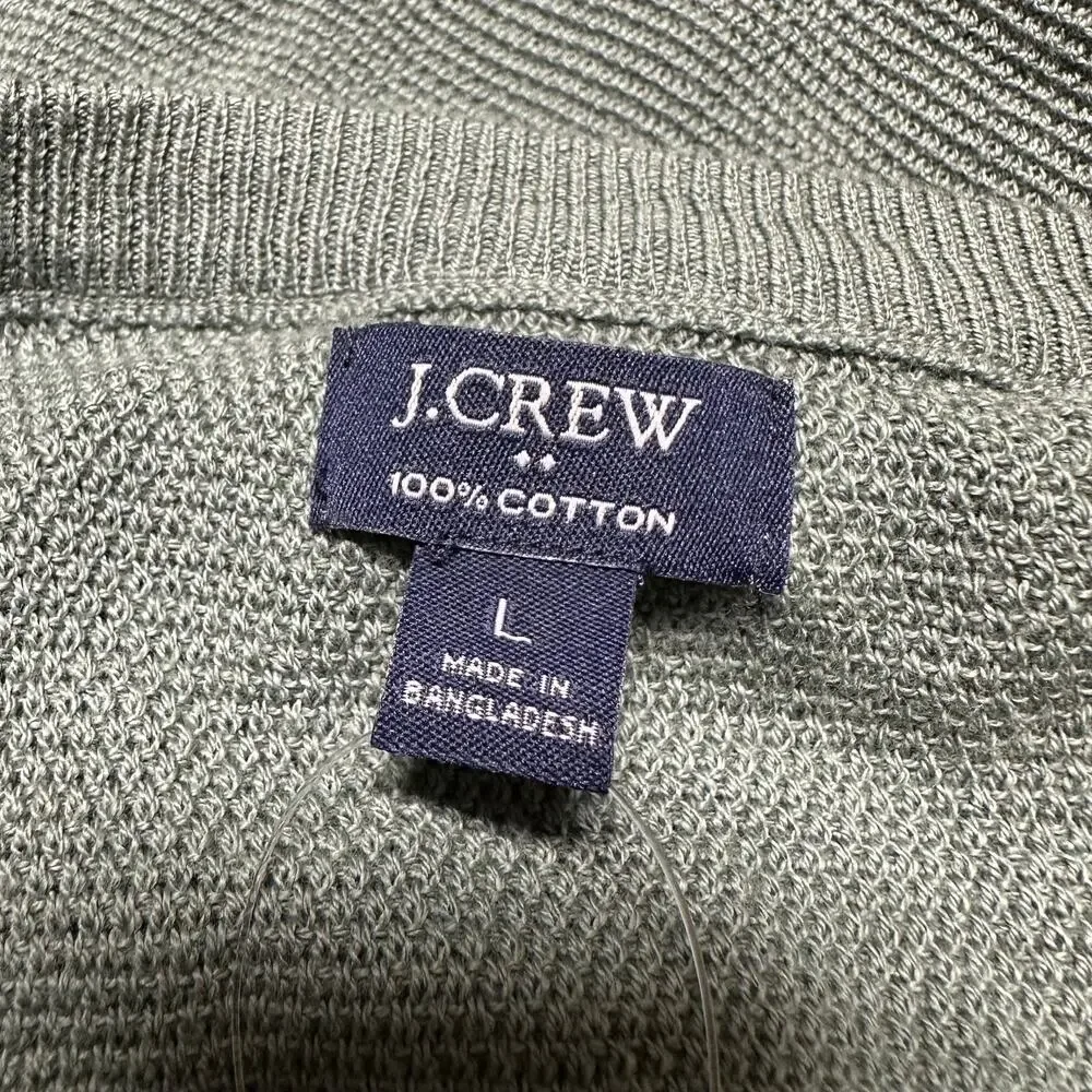 J. Crew Men's Crewneck Sweater Sage Green Size Large New With Tags Condition